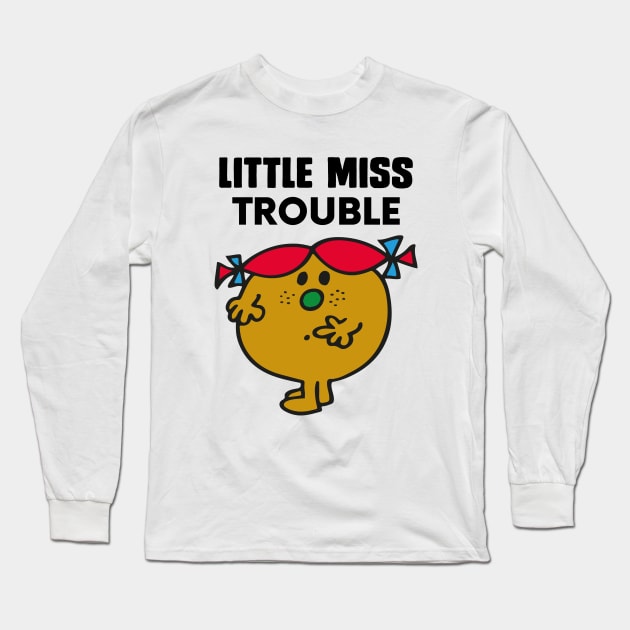 LITTLE MISS TROUBLE Long Sleeve T-Shirt by reedae